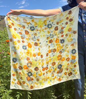 Eco-printing on Silk with Monica Medeiros: Fall