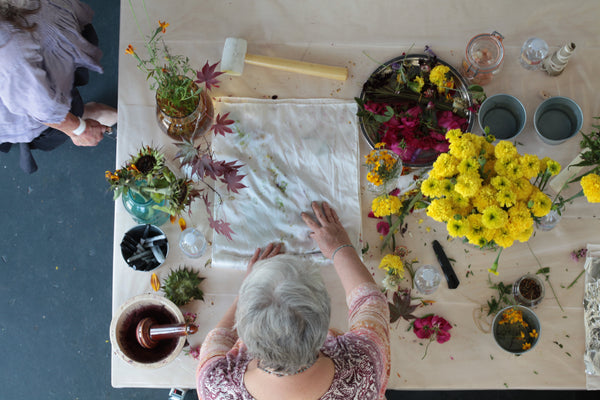 Eco-printing on Silk with Monica Medeiros